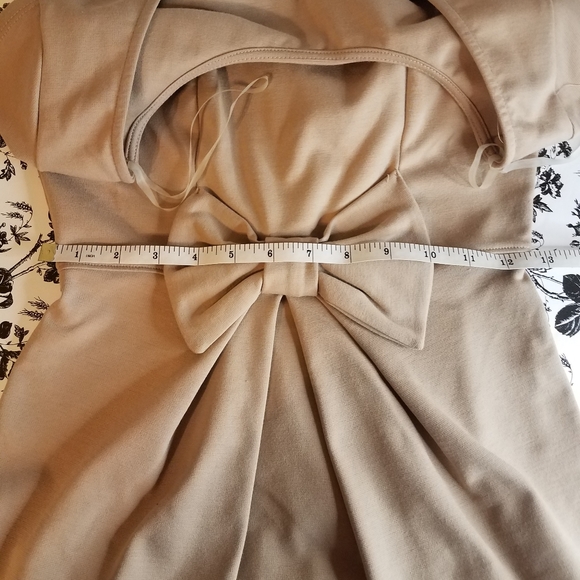 Nude bow dress l7 - Picture 10 of 11